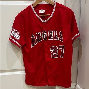 Red Angels Kids Baseball Jersey